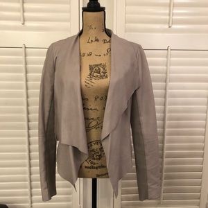 Light Grey Trouve  Leather Blazer